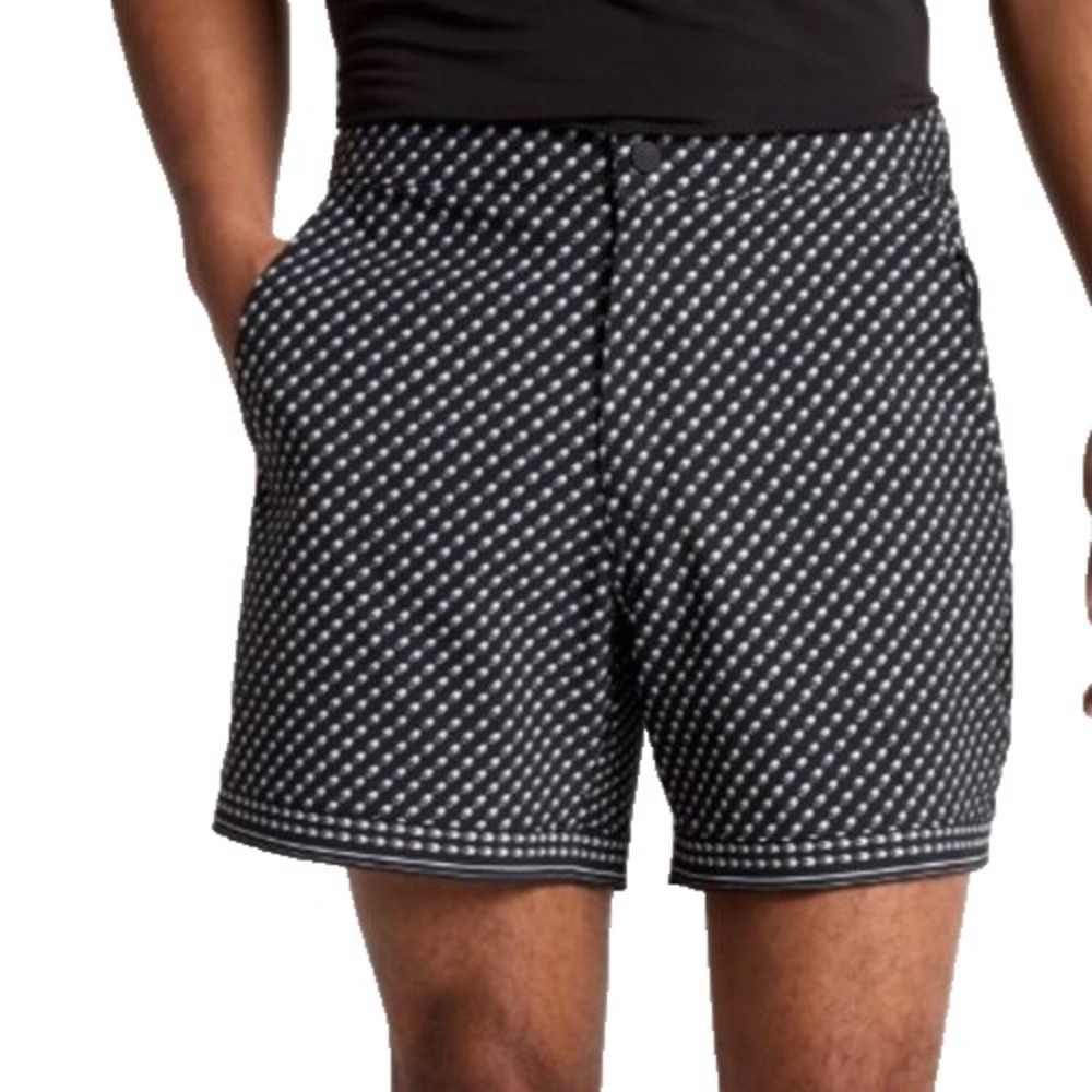 VRST 6" Resort Short Printed Men's S Pure Black/White Print NWT